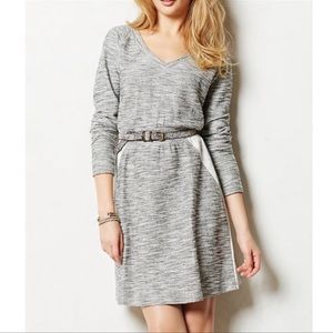 Anthropologie Saturday Sunday Gael Grey Marled Long Sleeve Dress size Medium